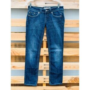 MEK Denim USA Handcrafted Easton Boot Cut Dark Wash Jeans Sz 26/34